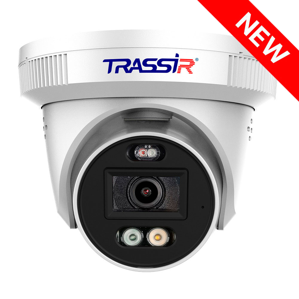 TRASSIR TR-D8221WDDL4 v3 (DualLight vandal sphere)